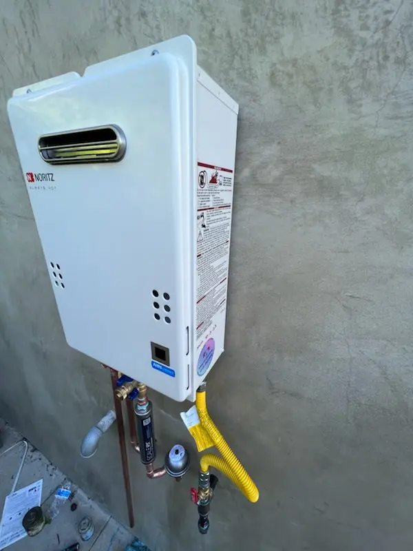 Tankless water heater installation for Landen homes